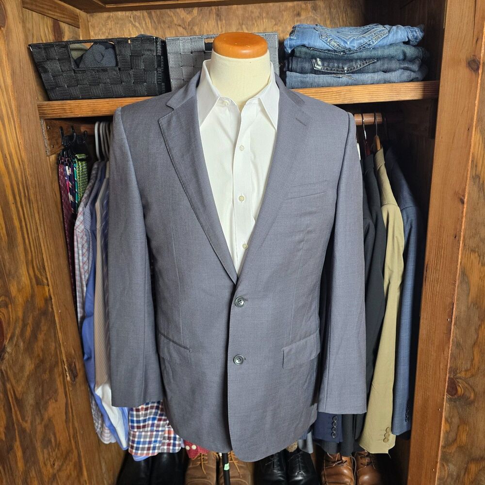 Benjamin Sartorial Collection Granoro Gray Blazer Super 140s 40R